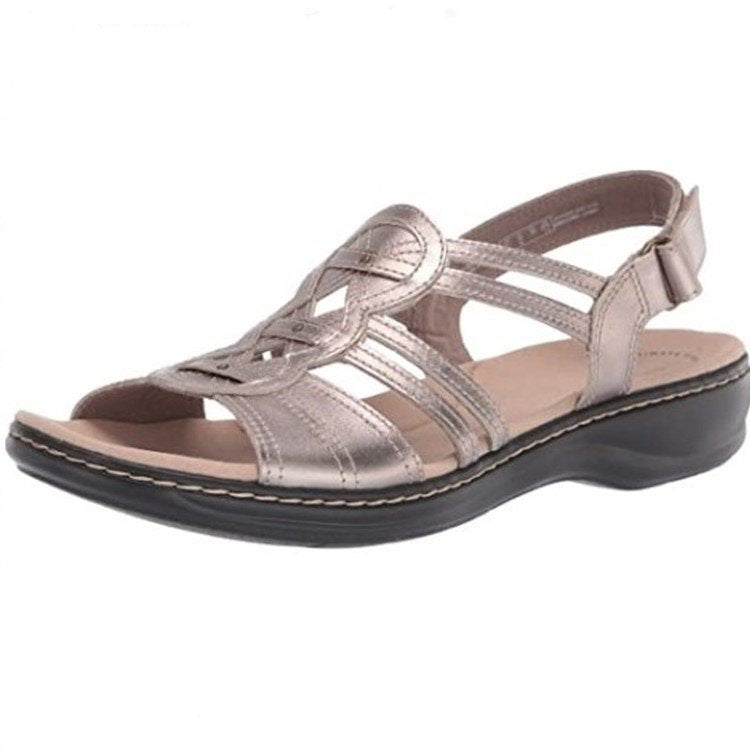 👡【35-43】Měkké a pohodlné dámské sandály z pravé kůže, pohodlné a prodyšné-3944936