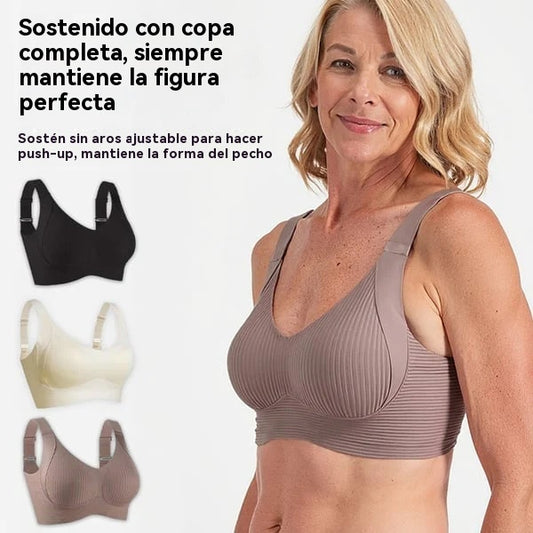 😍【Paquete de 2】Sujetador inalámbrico de una pieza para mujer❤️【40-95 kg】