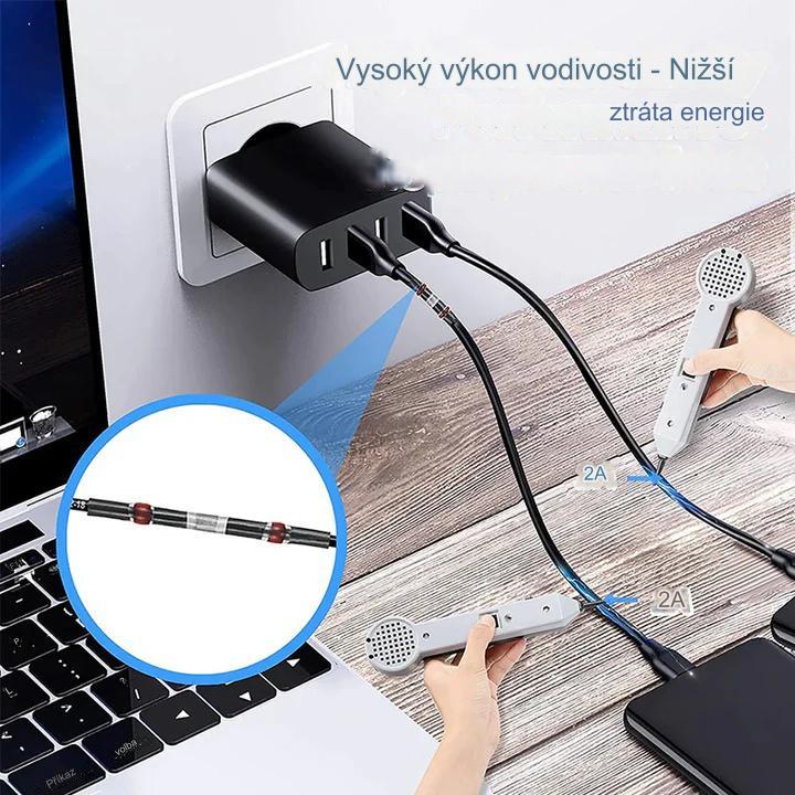 【 200 kusů】 Multifunkční těsnicí manžeta na opravu přetržení drátu, kabelový konektor sady konektorů pro tepelně smrštitelné pájení