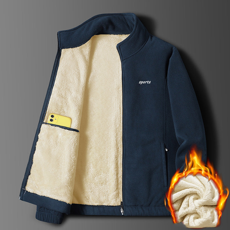 【M-5XL】Nueva chaqueta sherpa gruesa de otoño e invierno para hombre de otoño e invierno