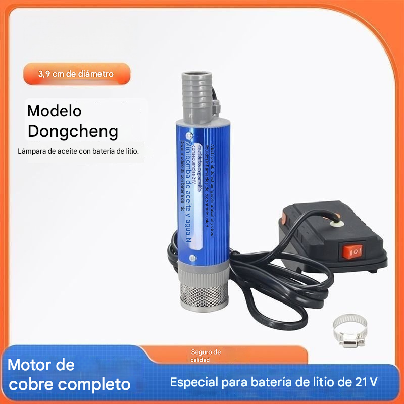 【Bomba de aceite eléctrica】Nueva bomba de aceite con batería de litio Denaqi, 21 V, bomba de aceite y agua de doble uso, batería de litio-4334052