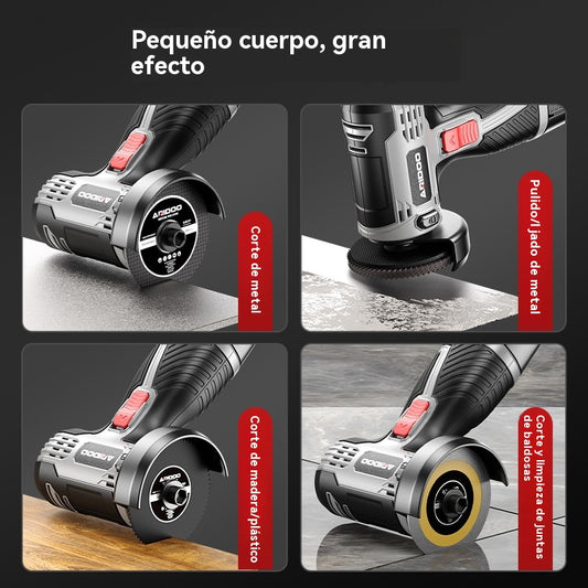 【Oferta por tiempo limitado】Mini amoladora angular de 12 V con disco de corte