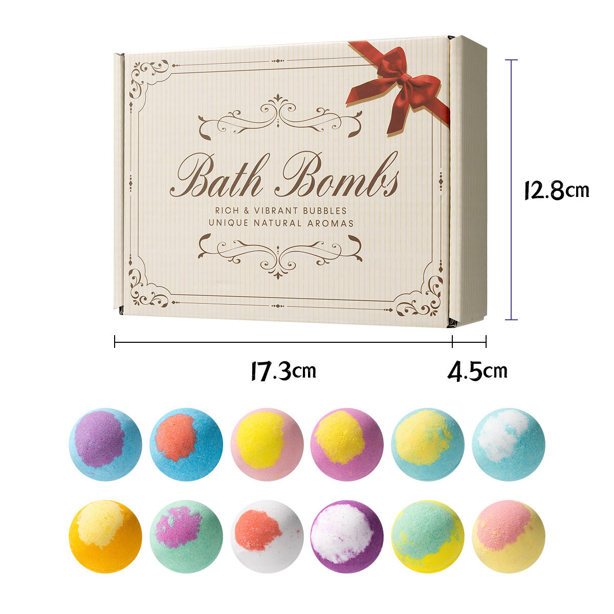 🔥🔥 12 bolitas de sales de baño aromáticas (30 g/unidad), eliminan eficazmente las células muertas de la piel y la dejan suave y nutrida.