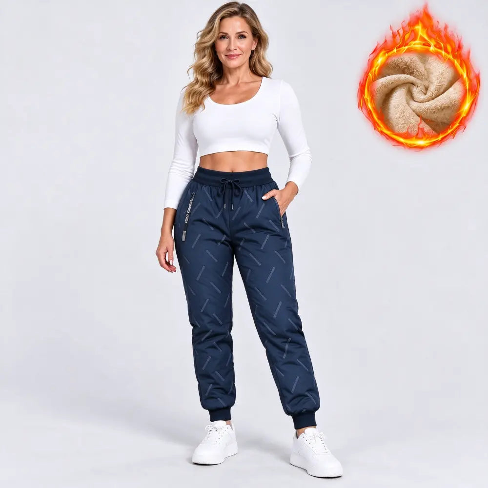 🔥【XXS-3XL】Dámské termo kalhoty s fleecovou podšívkou - nepromokavé a větruodolné