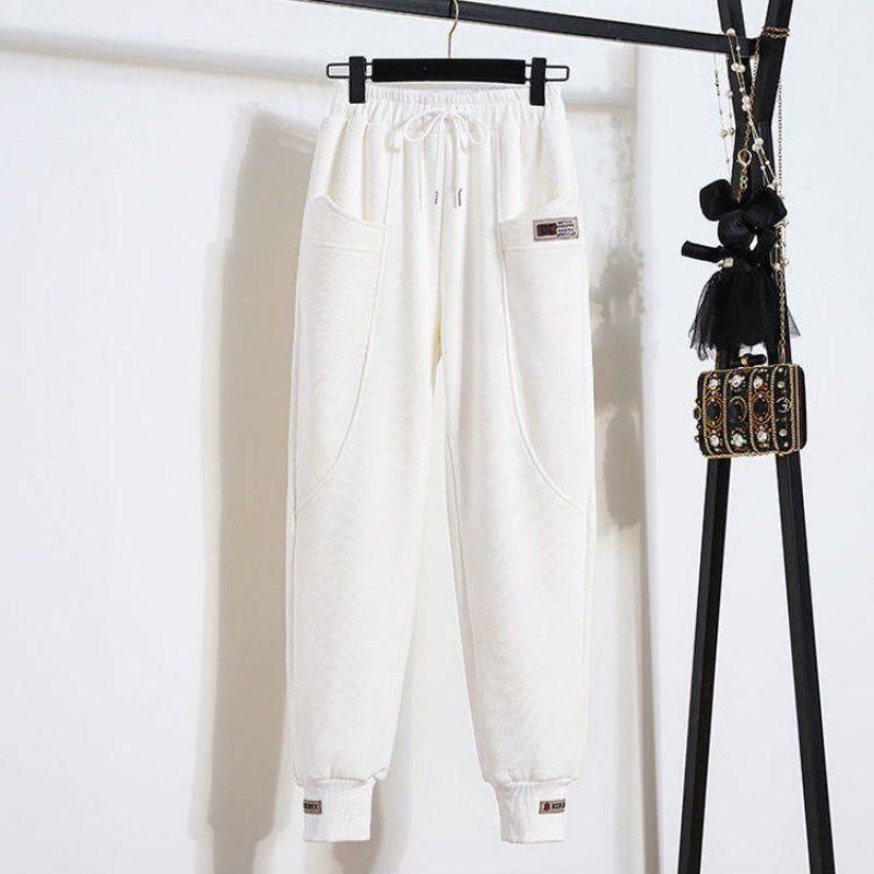 🔥✅【50-100 kg】 Tiszta pamut csíkos nadrág rugalmas derékkel, nem elmosódó és csiszoláshozálló-4182661