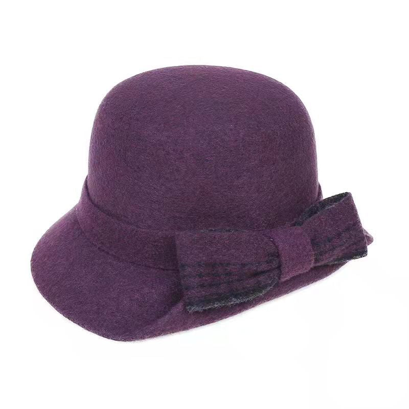 💥50%OFF💥 Podzimní a zimní čepice dámská plstěná čepice z čisté vlny