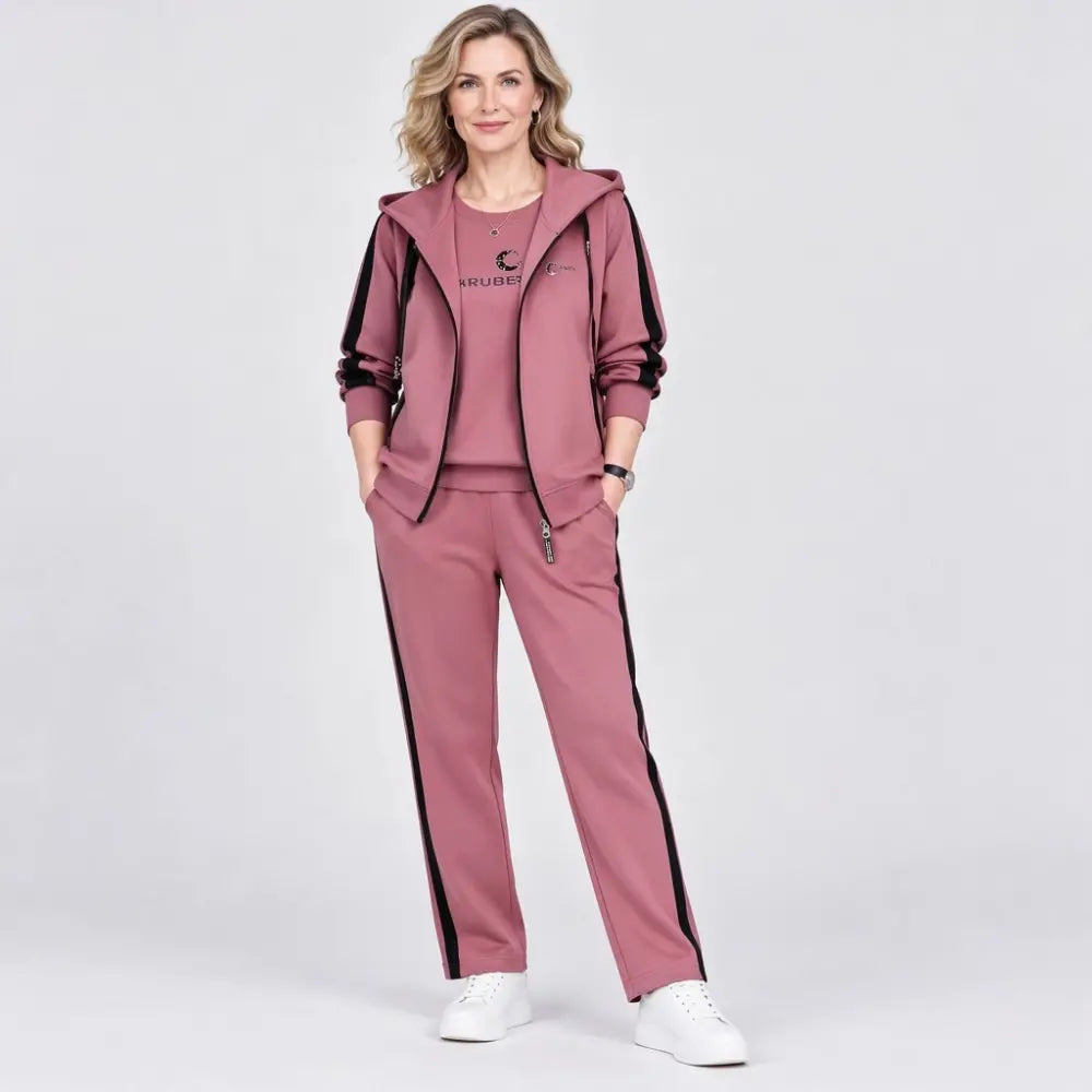✨【M-4XL】Női 3 részes szett 2026 – Kapucnis felső, őszi/téli, laza fazonú, sportos, nagy méretű, kifejezetten anyukáknak tervezve🥰