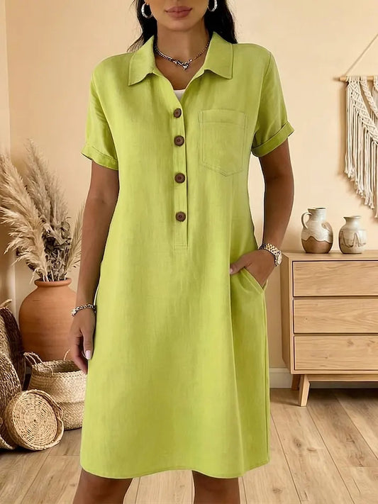 ⏳ ¡Oferta por tiempo limitado! ⏰【S-3XL】Vestido casual de verano cómodo, corte estilizado, moderno y versátil.