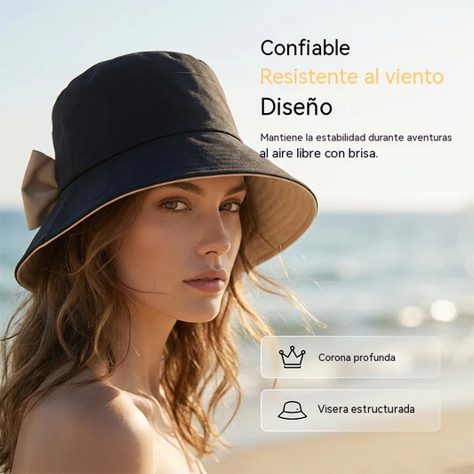 🎀🎀 50% de descuento 👒 | Gorro retro con lazo: plegable y transpirable, un básico para el verano-4298924