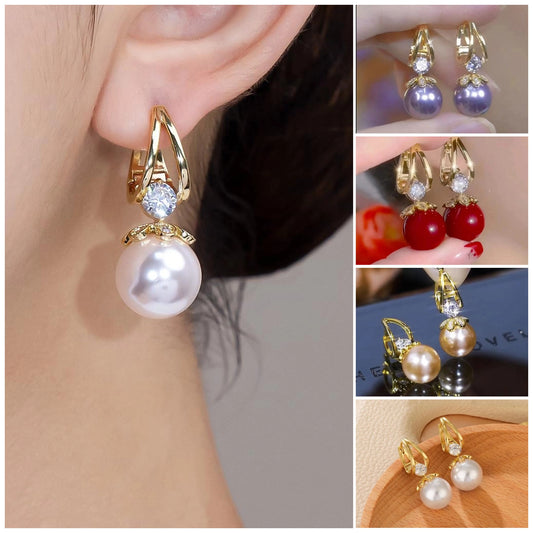 💋 Pendientes de plata con perlas de lujo francés de nuevo estilo 2026