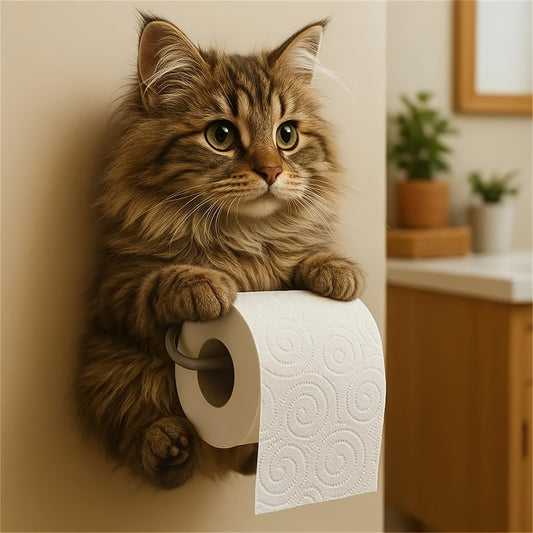 🐱【Kupte 1 a získejte 1 zdarma】Držák toaletního papíru s roztomilým kočičím motivem-4069087