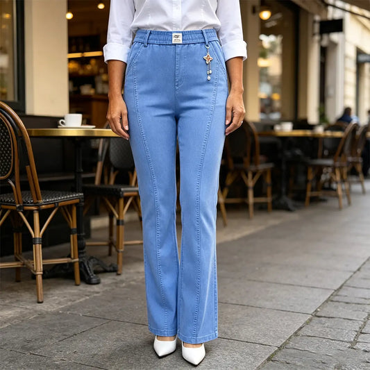 🏆👖【S-4XL】Dámské strečové džíny s vysokým pasem