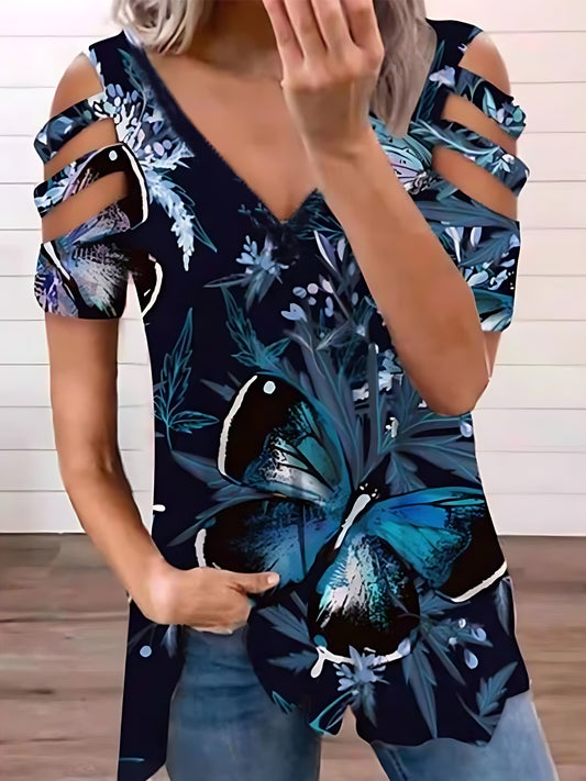 🔥👚【S-3XL】2026 nová letní dámská módní trička s potiskem jsou pohodlná a prodyšná