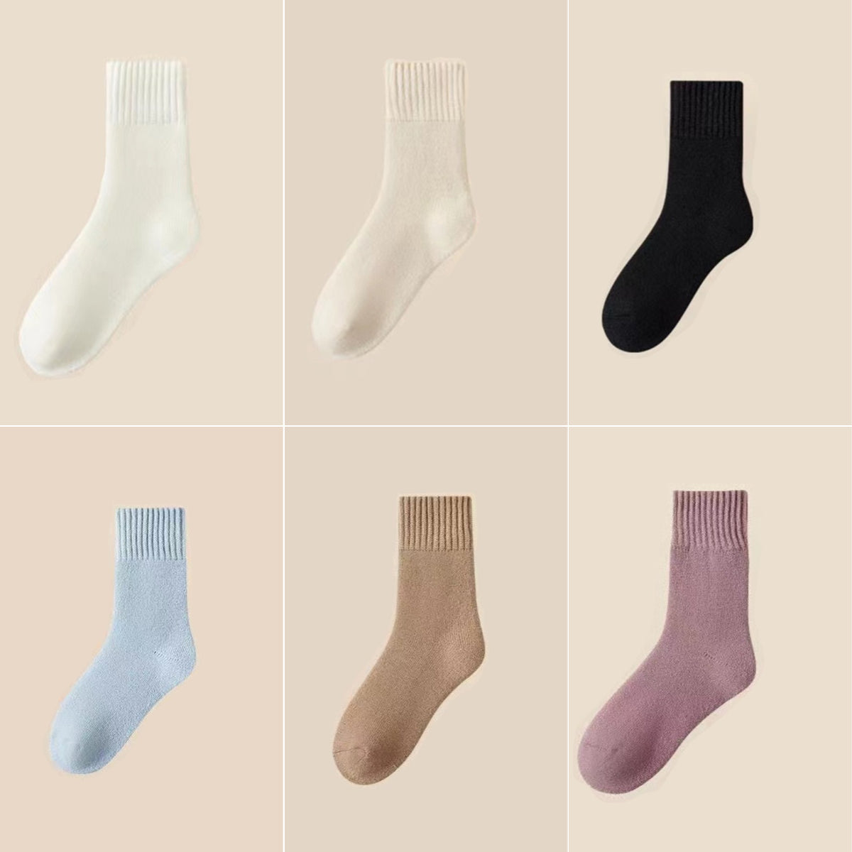 🔥【Kupte 3 kusů, dostanete 3 zdarma】🧦Silné a teplé vlněné ponožky na zimu, super silné a hřejivé, elastické, velikost 35-42