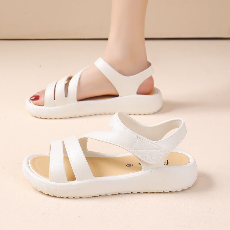 🔥 Koupit 1, dostanete 1 zdarma 🔥2025 nových jednobarevných sandálů s měkkou podrážkou-3938458