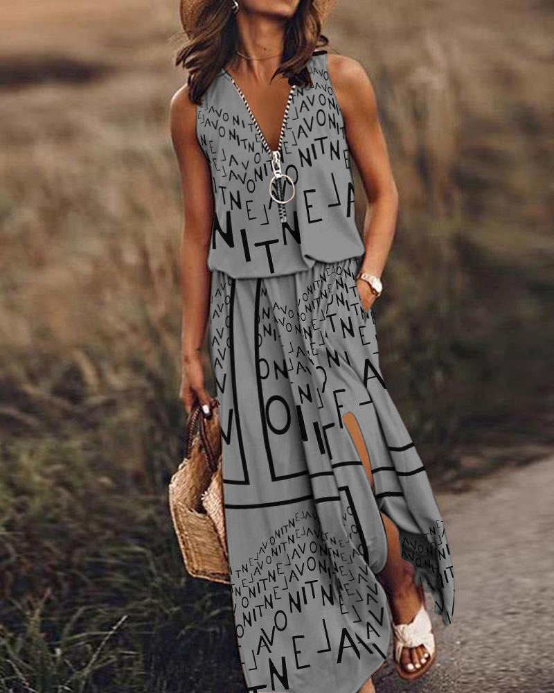 📢🔥【39% SLEVA】🔥💟【Kup 1 a 1 zdarma】👗【S-5XL】Nové dámské šaty s potiskem-3984778