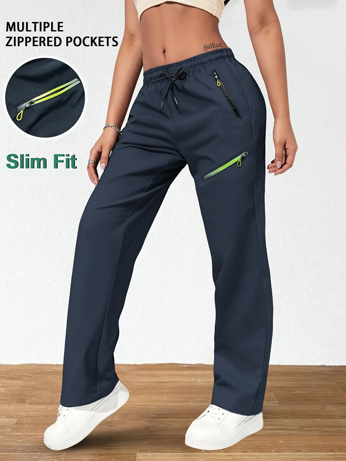⏳ Oferta por tiempo limitado 🔥 Pantalones cargo de corte recto para mujer — Cintura elástica; ideales para el trabajo, viajes y el día a día 👖✨