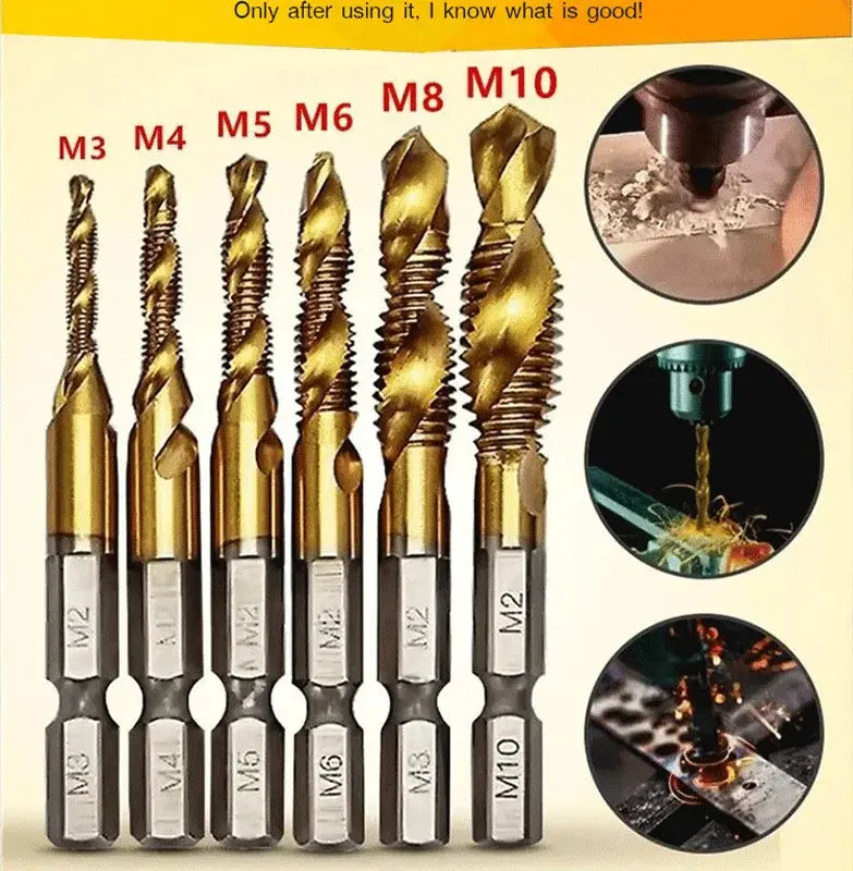 🔥【Compra 6 y obten 6 gratis(12 piezas)】🧰🔩 Juego de brocas multiusos-4330999
