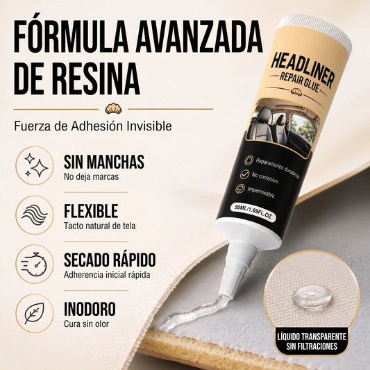🔥✨【Compra 1 y llévate 1 gratis】🚗 Pegamento Impermeable para Reparar el Revestimiento del Techo del Coche, Adhesivo de Alta Resistencia para Techos Caídos e Interiores del Coche