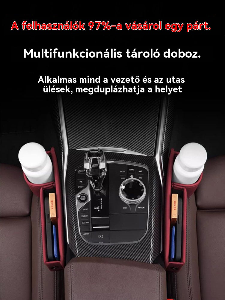 🚗💥 Gap bivalybőrű többfunkciós autós réstároló doboz - 4200839