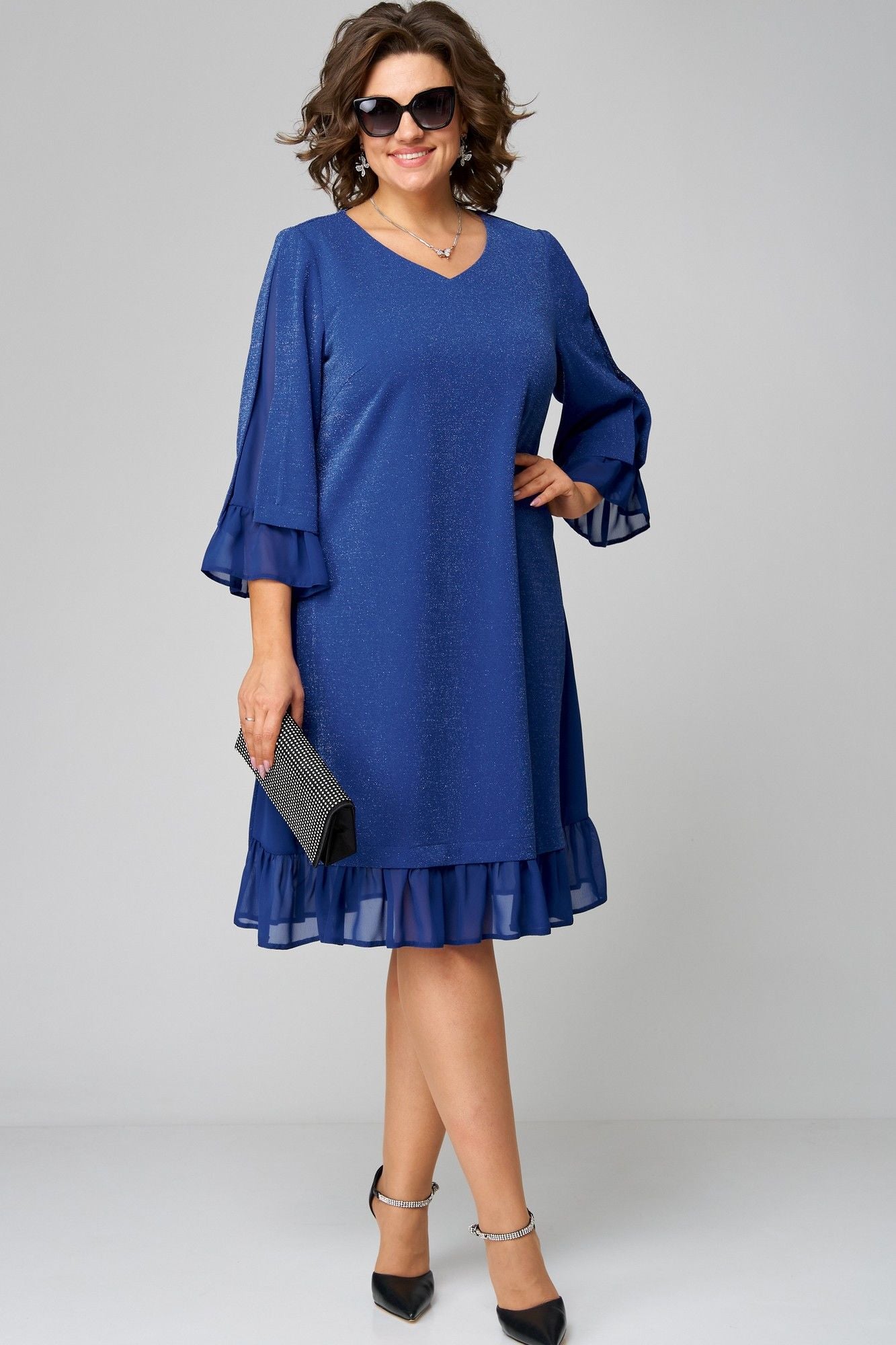 🔥✨️【S-5XL】⛄💃Nové módní elegantní a pohodlné jednobarevné šaty 2025