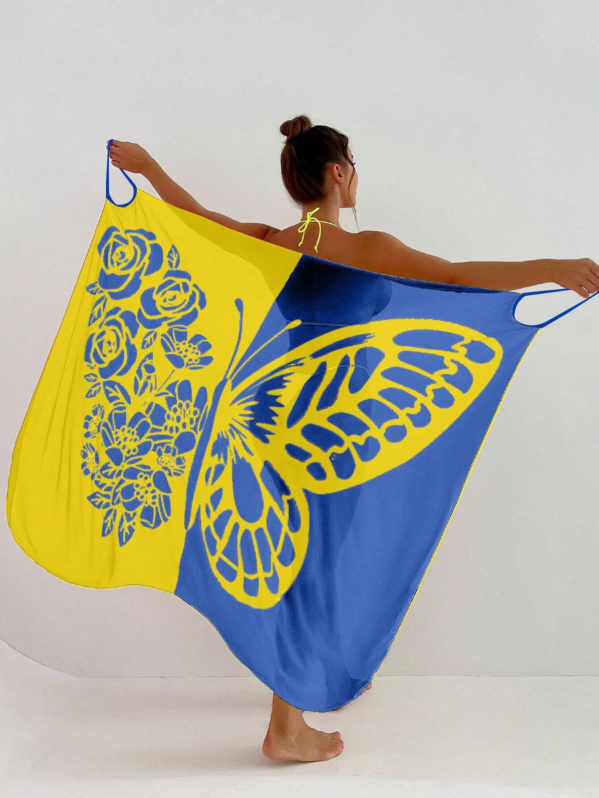 🦋🦋【Sleva na nový produkt】Nové dámské šifonové opalovací krémy s potiskem motýla na pláž 2025-3977387