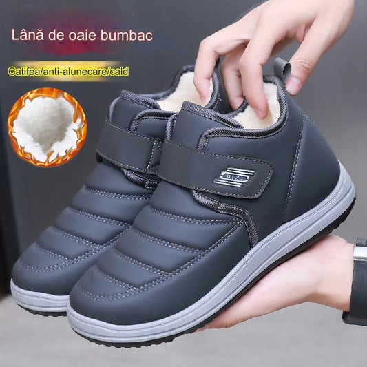 【39-44】🔥👟Nové zimní zateplené pánské zimní boty z ovčí vlny, voděodolné pro rok 2024.-3847856