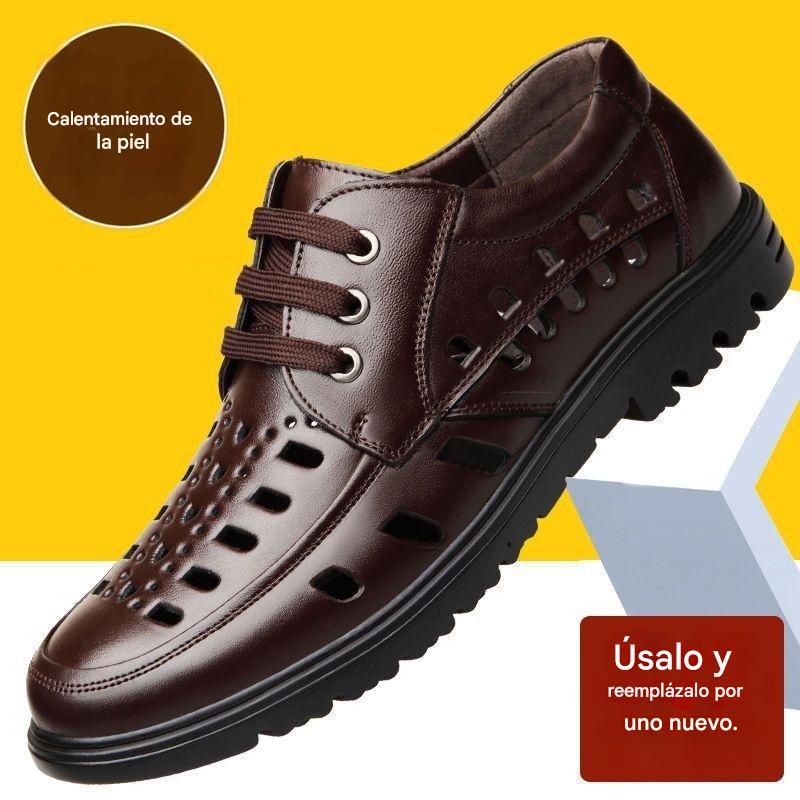 🏝️🔥¡50% de descuento!Rebajas de verano【Tallas 38-44】Nuevas sandalias de cuero transpirables para hombre 2026