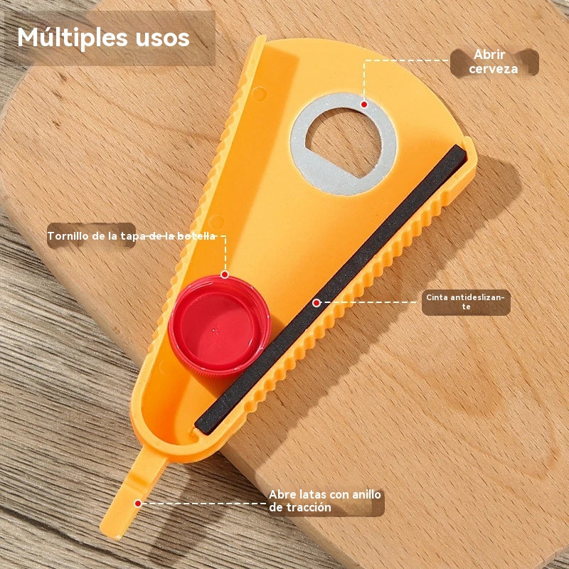 🔥💥【Compra 1 y llévate 2 gratis】🫙 Household Multi-functional Can Opener ✅ Bottle Opener ✅ Pull-tab Can Opener ✅ Lid Opener / 👍 Multiple functions in one