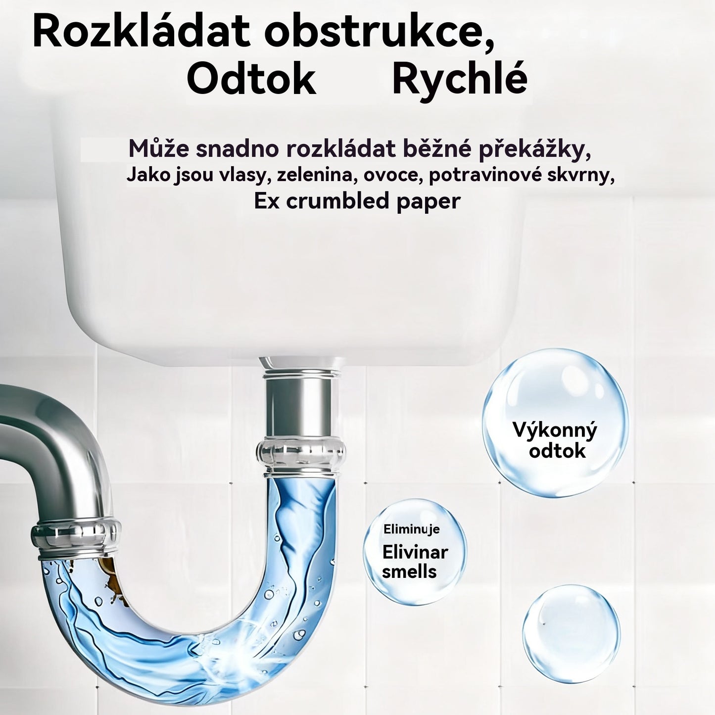 🛁💦【Kupte 1 a získejte 1 zdarma】🌟Čistič dřezů a odpadů - Pěna s vysokou hustotou z extraktů a rozkladných enzymů.