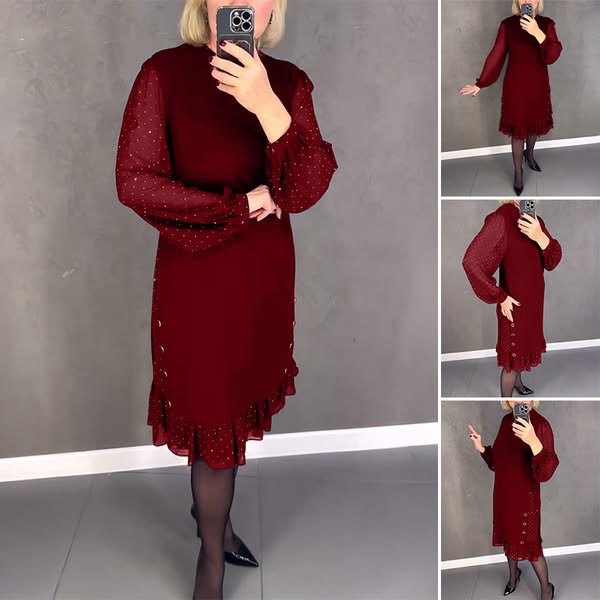 💖💖【S-5XL】🍁🍂Wysokiej jakości stylowa sukienka w nowym stylu na jesień i zimę