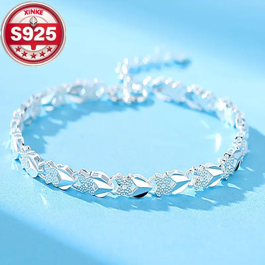 😀👉💖🍀Náramek Love New Fashion 925 Sterling Silver pro ženy【30%SLEVA】