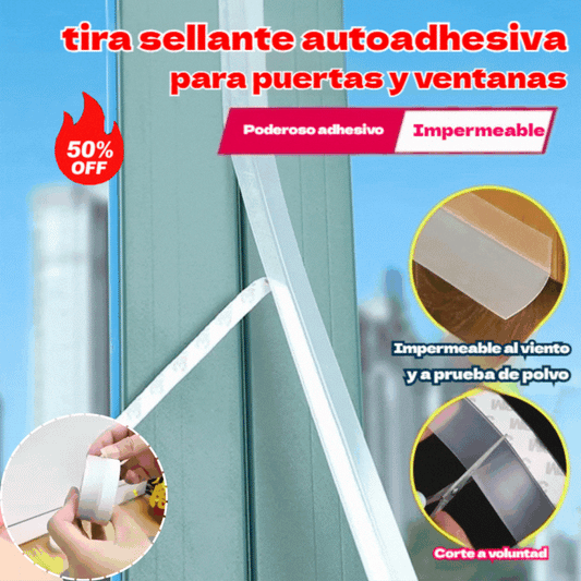 🚪 Tira de sellado inferior de puerta de PVC – Antipolvo y anticorriente de aire