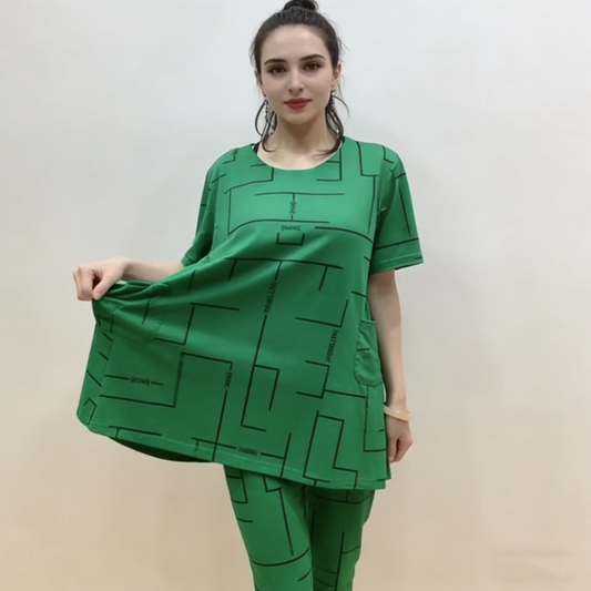 【30% DE DESCUENTO】【Top + Pantalón】🔥Compra 1 y llévate 1 gratis🔥Traje de manga corta para mujer, nuevo estilo 2026, informal, para mujeres de mediana edad y mayores