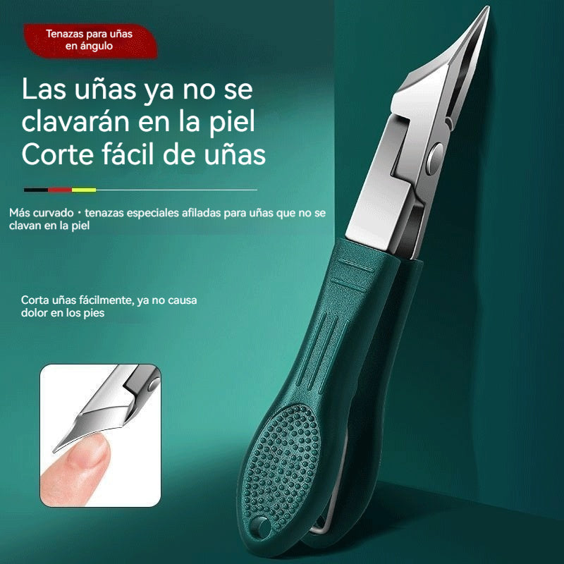 【Juego de 3 piezas】✂️💅 Nuevos alicates ultrafinos en ángulo para uñas, herramientas de manicura para el hogar
