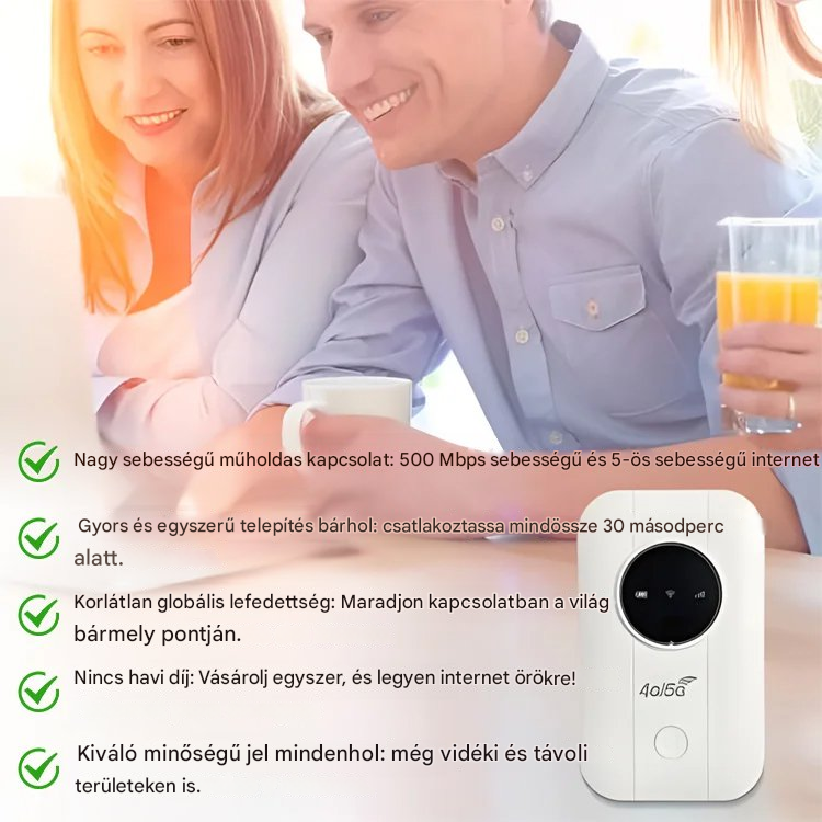 【Zsebben lévő ingyenes internet】5G router - 4193880