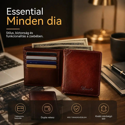 30% KEDVEZMÉNY👝✨ Új férfi lopásgátló pénztárca valódi bőrből