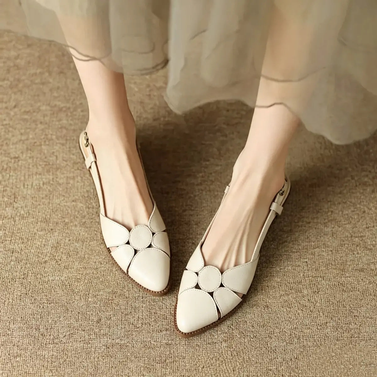 ✨🔥【Cantidad Limitada】【35-40】👡Sandalias de Mujer 2026, Punta Fina, Hechas a Mano, a la Moda y Versátiles