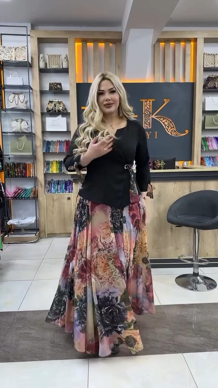 👗【S-5XL】❤️【Nový produkt jara 2025】 Elegantní falešné dvoudílné šaty-3902741