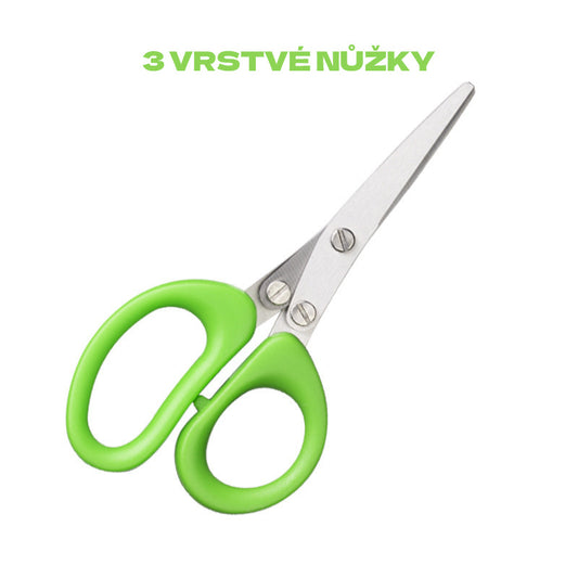 ✂️🥬🔥Kupte 1 a získejte 1 zdarma🔥Vícevrstvé multifunkční kuchyňské nůžky z nerezové oceli, kreativní nůžky na dětskou výživu se třemi až pěti vrstvami