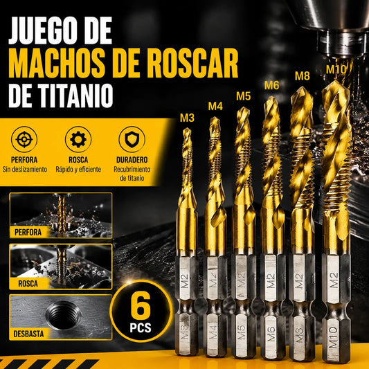 🔥【Compra 6 y obten 6 gratis(12 piezas)】🧰🔩 Juego de brocas multiusos