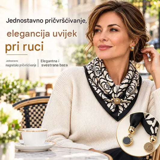 🔥 Čtyřdílný set za pouhých 570 Kč ✨ Šála s magnetickým uzávěrem