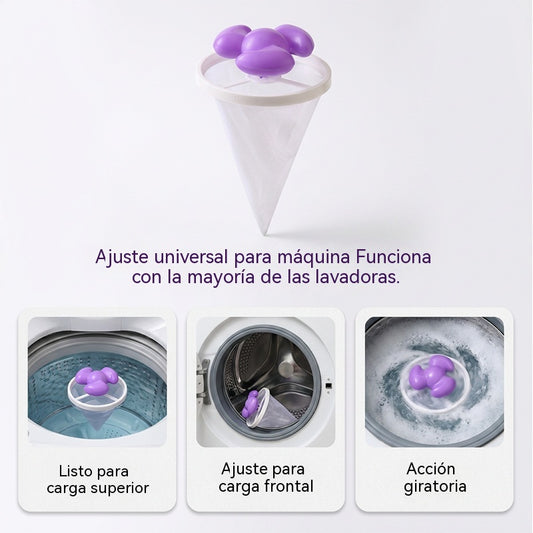 🌀6 piezas 25€✨ Filtro Flotante para Lavadora – Atrapa Pelusas, Cabellos y Pelos de Mascota en Cada Lavado 🧺-4329047