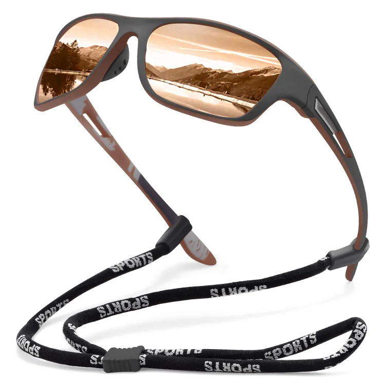 🚵♂️😎 【50% zniżki 🔥】🕶⚡ Męskie sportowe okulary przeciwsłoneczne, polaryzacyjne, z prawdziwą lustrzaną soczewką, nowoczesne i odporne na kurz, idealne do jazdy na rowerze na świeżym powietrzu
