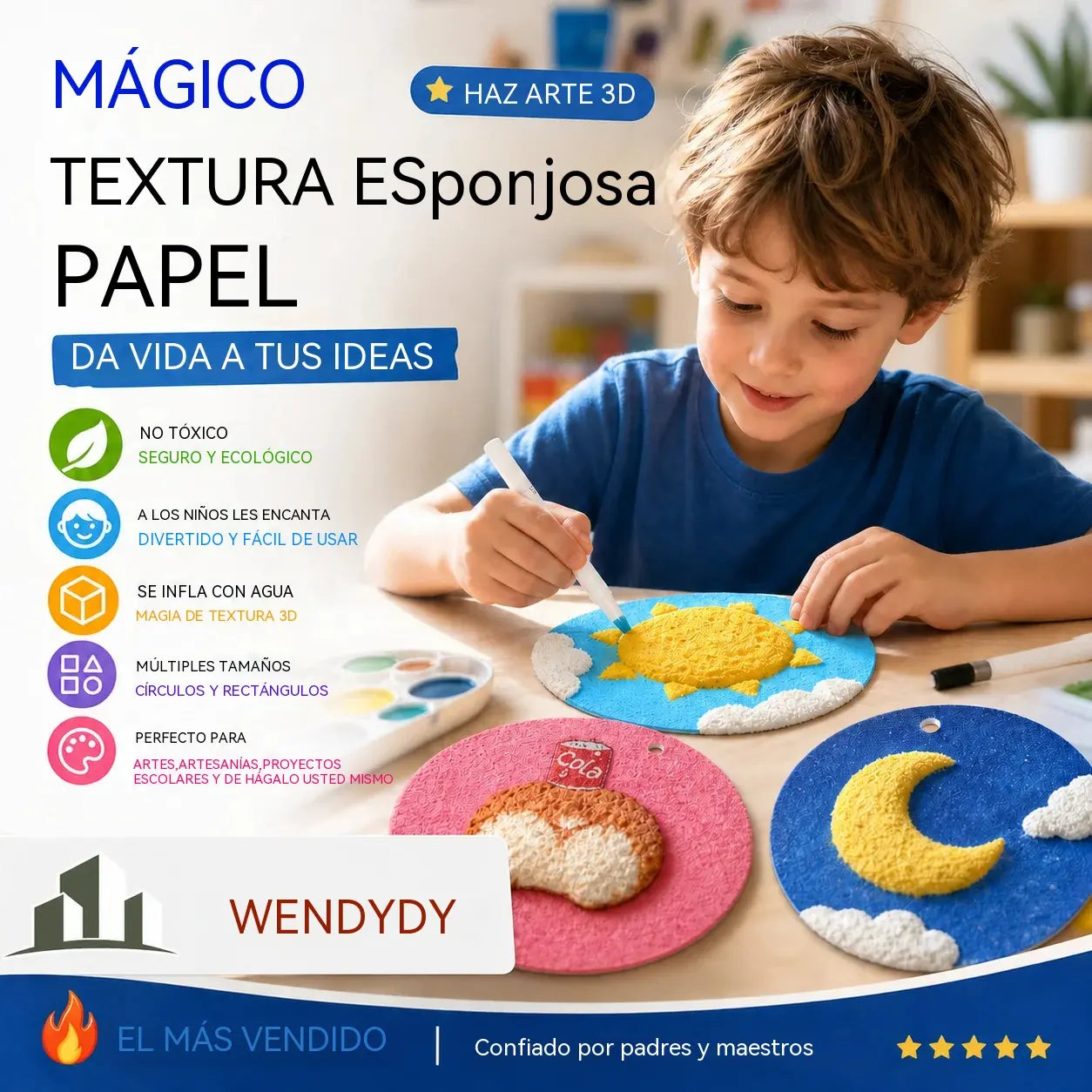 🎄¡Oferta sorpresa especial! 🔮¡Domina la magia del dibujo! 👩🎨Papel de dibujo con textura de espuma🎁