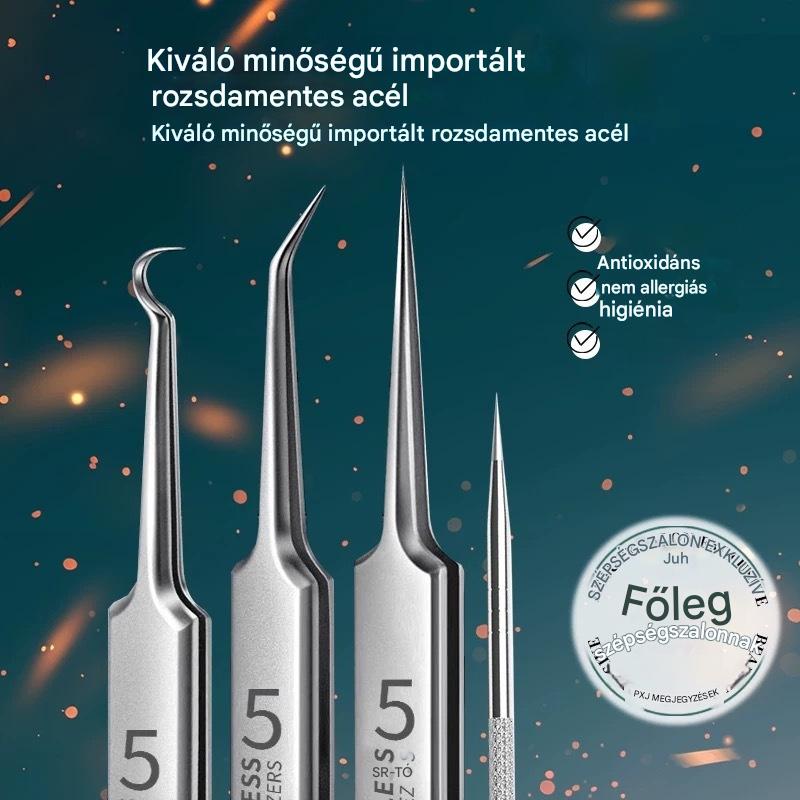 💓Legkelendőbb💥Orvosi minőségű mitesszereltávolító csipeszkészlet - 4203099