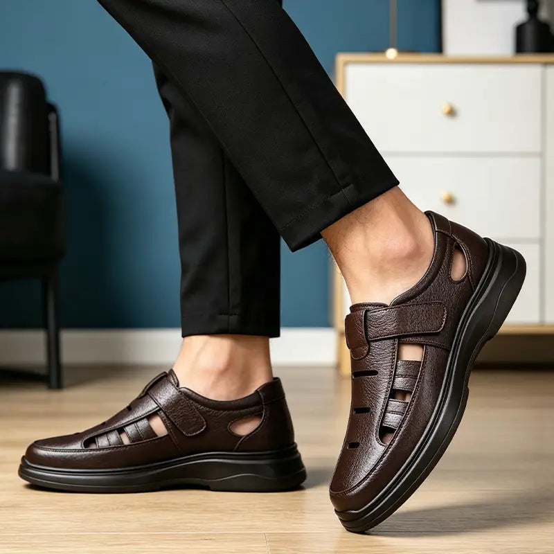 Letní pánské boty z pravé kůže – maximální prodyšnost a chůze bez únavy! 👞🌬️