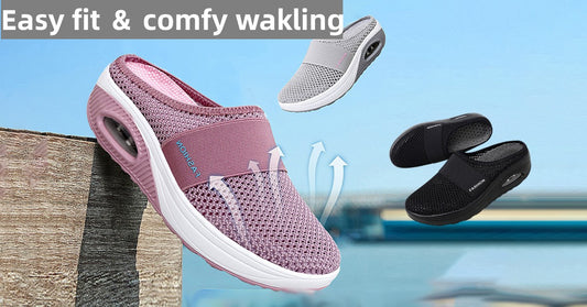 👡🛒【Nuevo producto a precio reducido】💖🎁【35-43】Zapatillas 2026 de malla hueca con amortiguación de aire y alta elasticidad para caminar sin cansar
