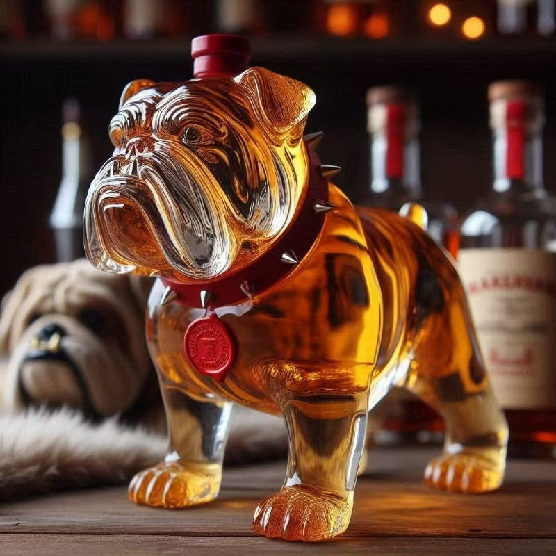 🍷【Kupte 1 a získejte 1 zdarma】Láhev whisky ve tvaru legračního francouzského buldoka-4063750
