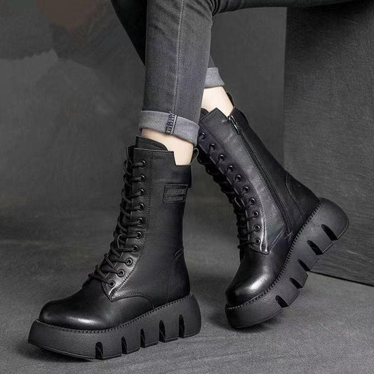 👞😍【Časově omezený výprodej】🔥【35-40】Vysoce kvalitní boty, ručně vyrobené z měkké kůže